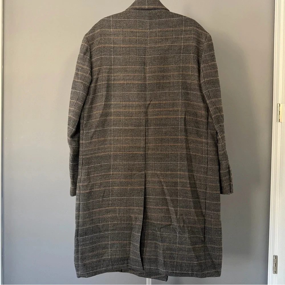 Banana Republic Heritage Collection Double-Breasted Plaid Coat